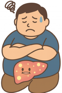 脂肪肝からうつ病を発症し悩む男性